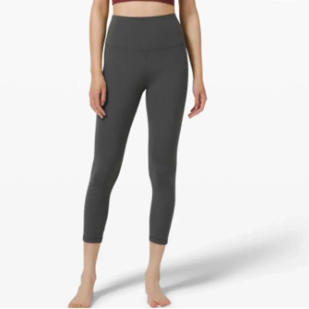 Lululemon Align High Rise Crop Legging Graphite Grey Womens 12